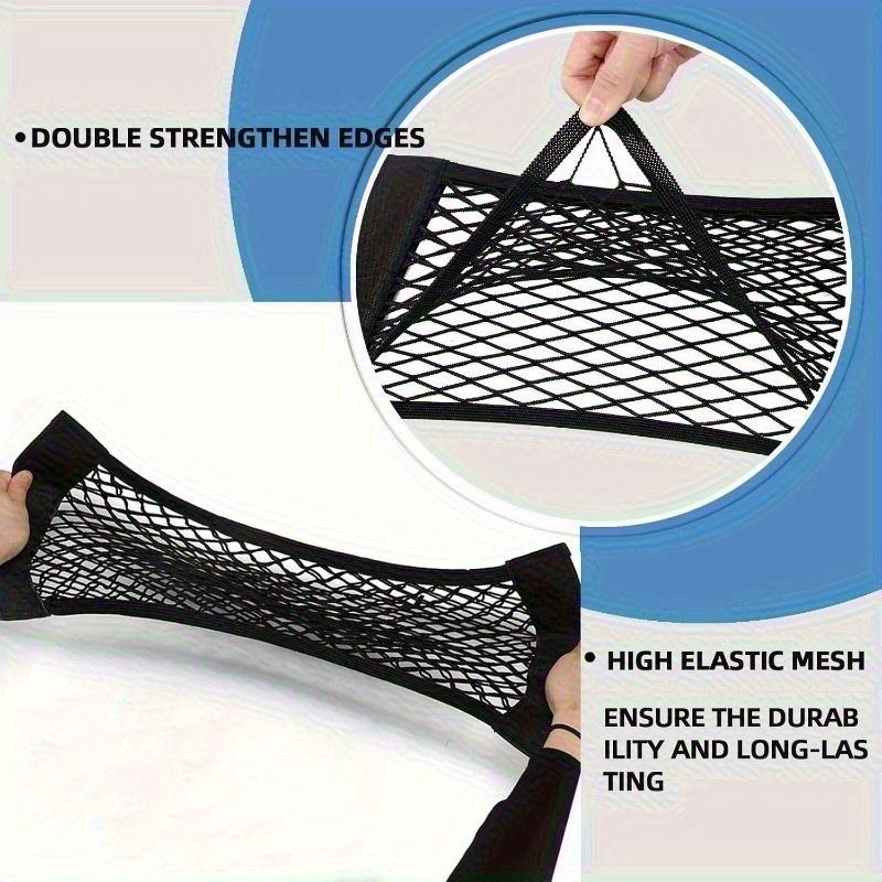 Multi Functional Self-adhesive Elastic Storage Net,Suitable for Kitchens,Living Rooms,Dormitories,and RVs Without Drilling Holes