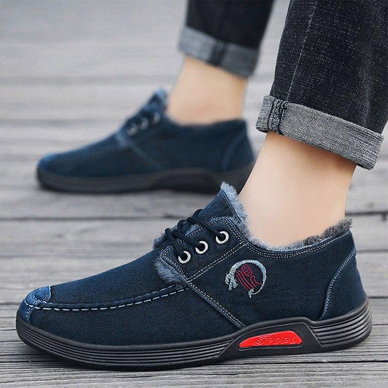 Men 'S Casual Shoes Loafers Sneakers For Men New Fashion Mans Canvas Loafers Shoes Zapatos Casuales Hombres Men Warm Shoes