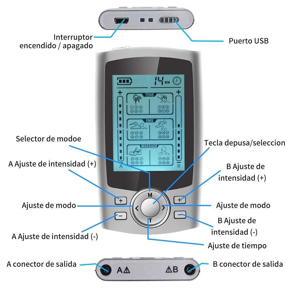 36 Modes Therapy Device EMS Massage Relax Tens Massager Back Electric Body Massager Muscle Electrotherapy Stimulator