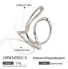 Jieding Titanium Steel European & American Colorfast Luxury Rings - High-End Stainless Steel Finger Jewelry