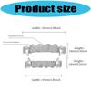 Lightweight Vampires Fangs With Gold Silver Color Options Sturdy Copper Costume Teeth For Theme Parties