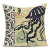 Fashion Nordic Style Marine Biology Conch Crab Octopus Cushion Cover Sea Whale Home Pillow Case Custom Pillows Covers