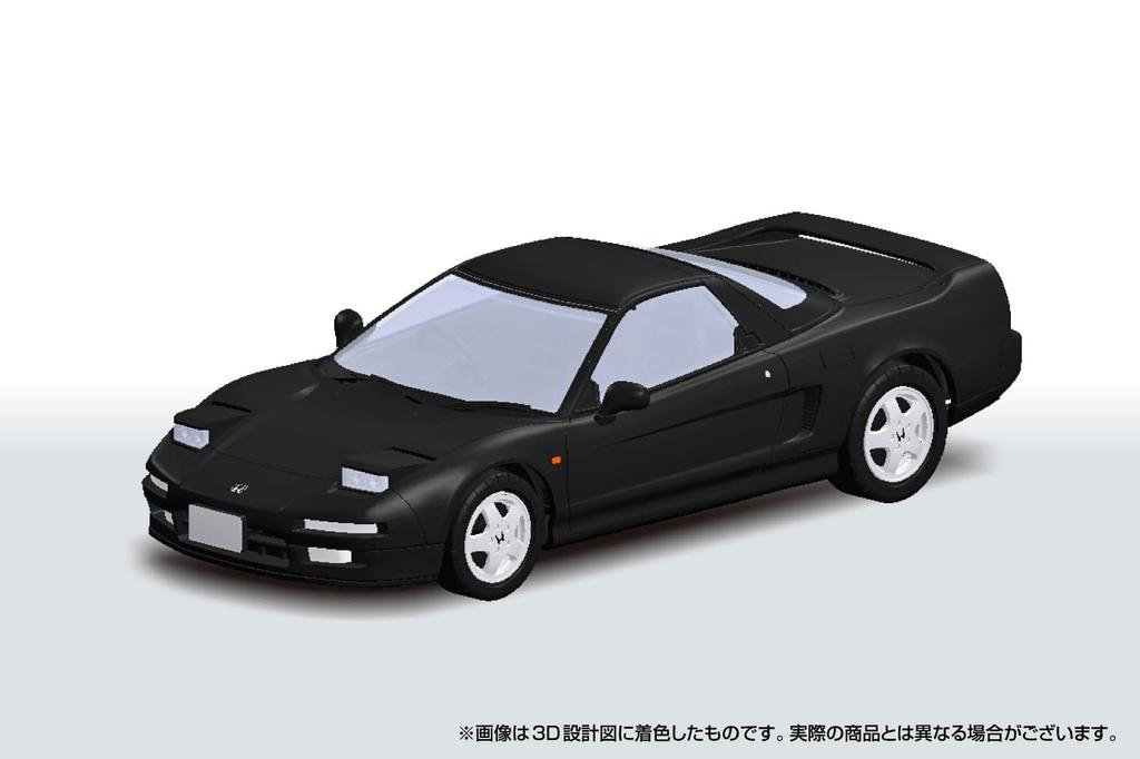 Aoshima 1/32 Scale Rakupla Snap Kit No. 19-BB Honda NA1 NSX Berlina Black Pre-Colored Plastic Model Kit (Automobile)