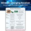 5W Wireless Charging Module PCBA Module Small Coil Lithium Battery Charging Built-in 3.7V Lithium Battery Modification Scheme