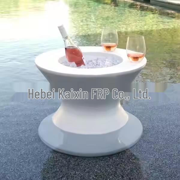 

Outdoor 2-in-1 Fiberglass Cooler & Patio Ice Bucket Table tb-693212253138