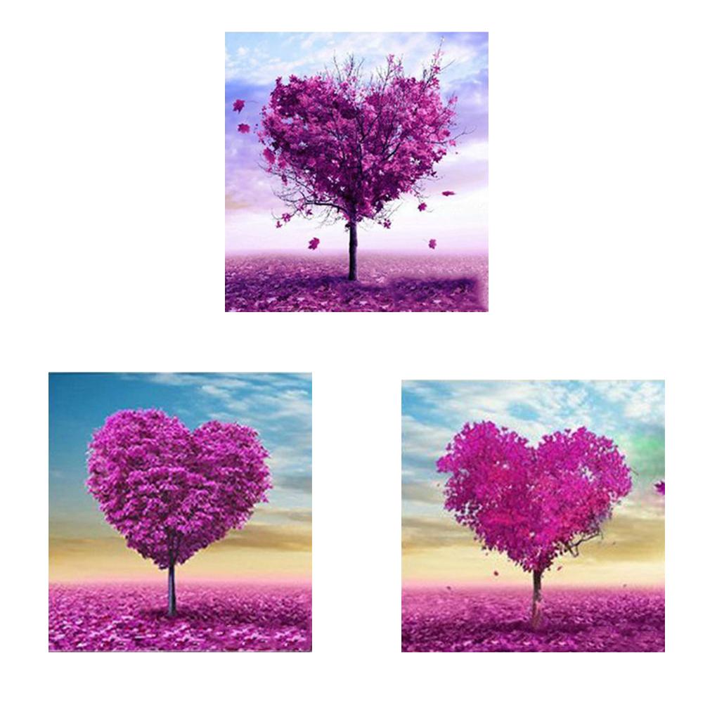 5D Heart Tree Rhinestone Stitch DIY Diamond Embroidery Painting