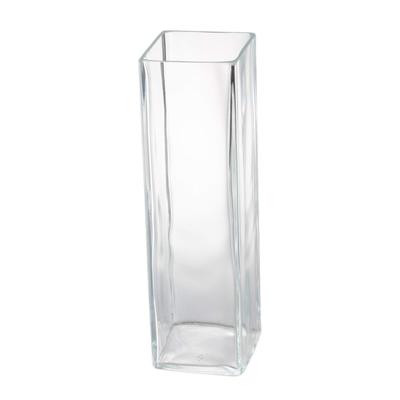 Otsuka Glas Blommmarknad Pro Fyrkantig Blomvas, Handgjord, 22cm H x 5cm D x 5cm B, Klar, Tillverkad i Japan, 3851C-OT