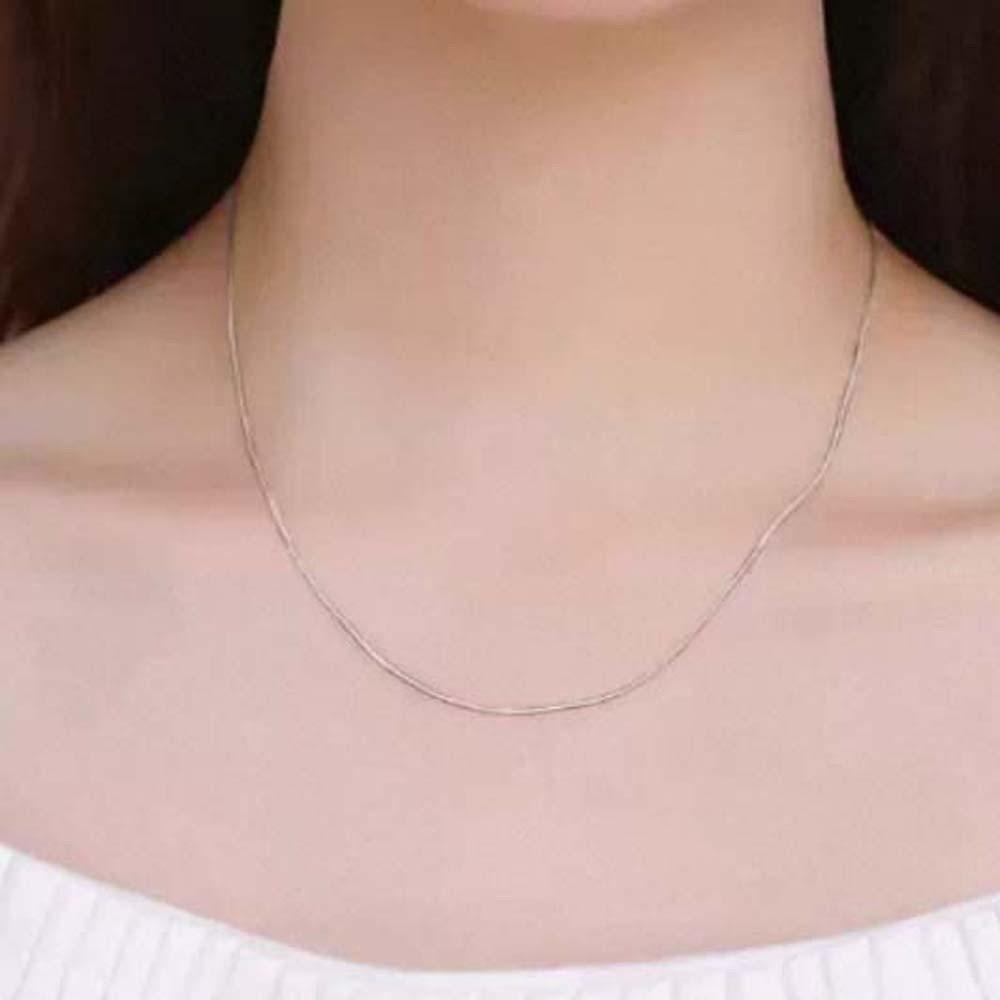 Luxury Stacked Silver Necklace Zinc Zinc Alloy Collarbone Chain Wedding Glitter Choker Necklace  Women