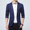Spring Men's Suit Fashion Tunic Business Solid Color Top Casual Comfortable Coat