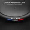 Volvo Steering Wheel Cover Carbon Fiber Leather Cover Car Accessories For Volvo Xc60 Xc90 V40 V60 S60 V50 V90 S80 C40 XC40 V70