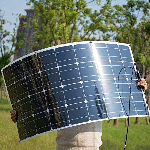 Dokio 100w-12v panneau solaire mono souple semi-flexible camping-car/fourgon