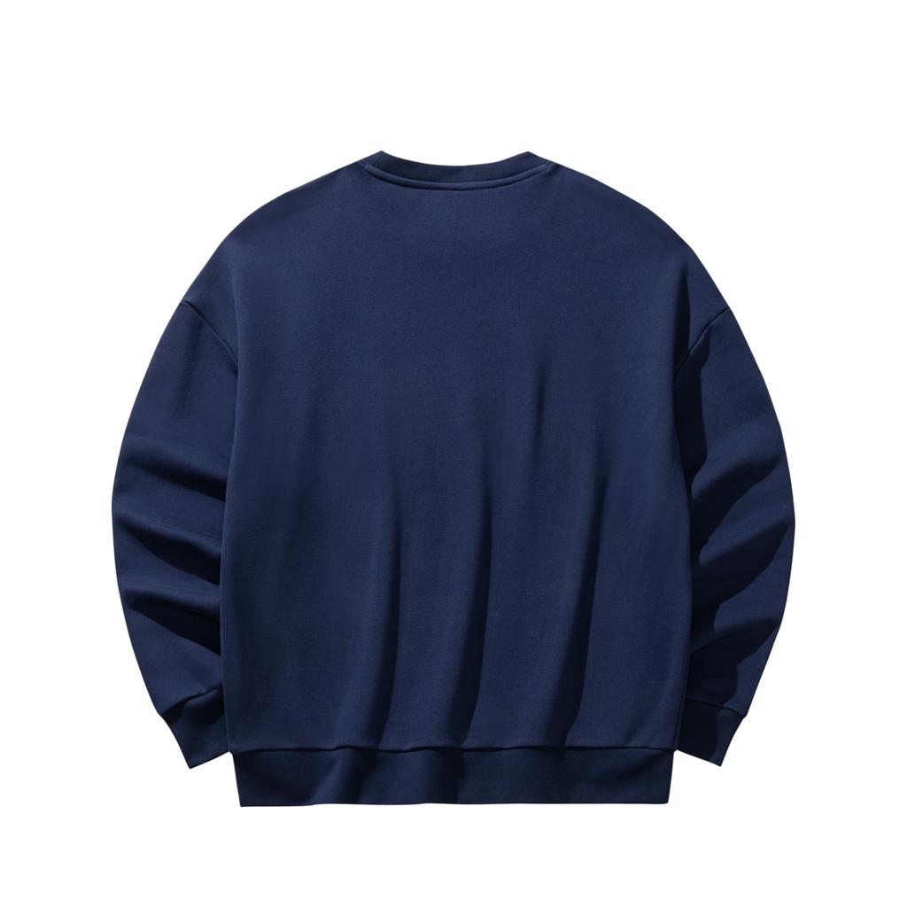Anta Life Series Light Warm Fleece Zero Womens Pullover Spring 2026 Sweatshirt Women Sweatshirt Mighty-Blue 962618703-3