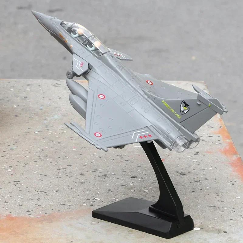 Legierung Rafale Kampfflugzeug Modell Akustooptisch Rückstellkraft Luftfahrt Militärflugzeug Modell Spielzeug Ornament Geschenk white