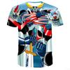 Mazinger Z 3D-Druck T-Shirts Anime Roboter Streetwear Herren Damen Mode Übergroßes Kurzarm-T-Shirt Kinder-T-Shirts Oberteile Mann Kleidung