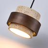Traumblase Gelber Travertin LED-Pendelleuchte