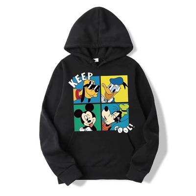Disney Micky Hoodies Damen Cool Cartoon Grafik Sweatshirts Lustiger Hoodie Hip Pop Streetwear Oberteile Hoodie Lässig Mädchen Jungen Kleidung