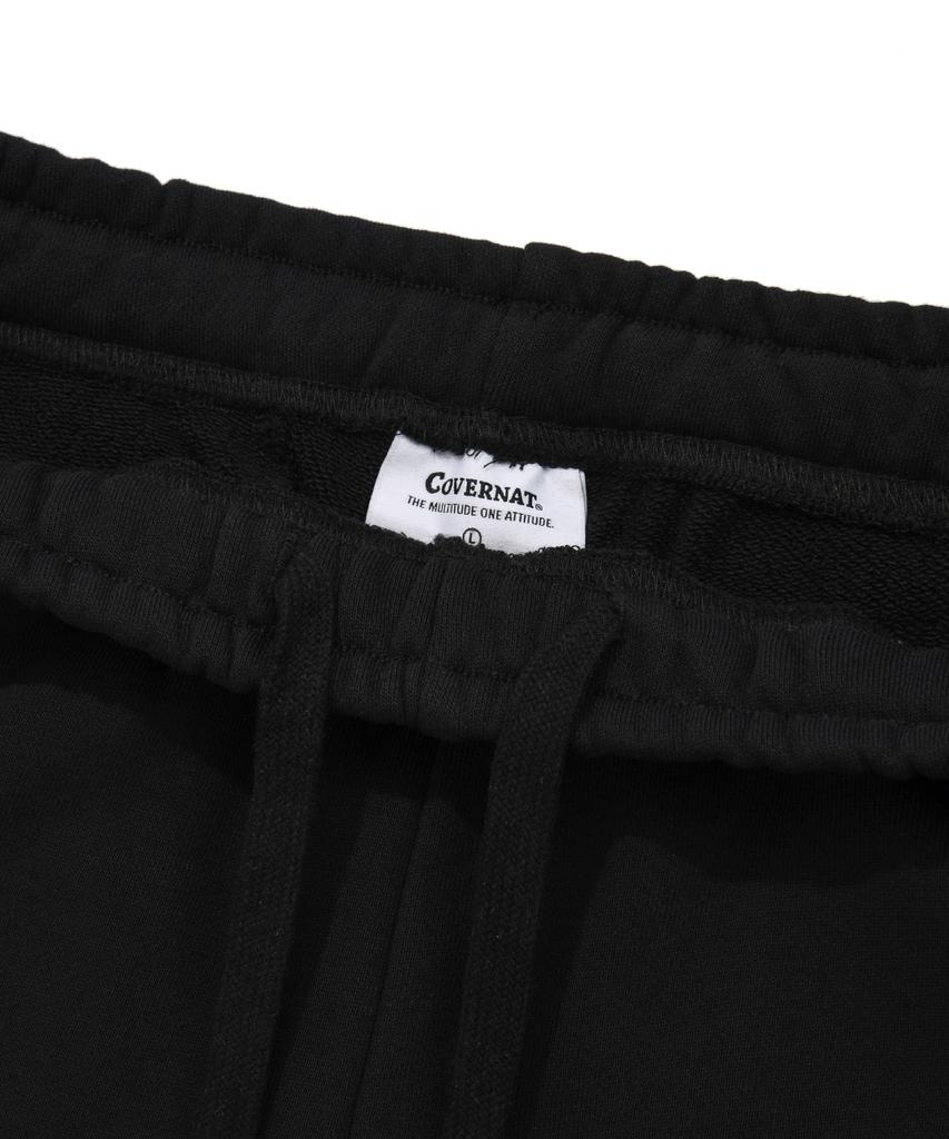 COVERNAT Boxer Fit Sweat Shorts Black