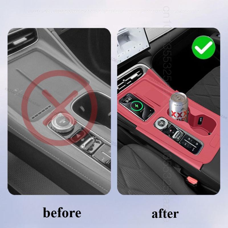 Car Wireless Charging Protection Anti Slip Pad For Chery EBRO S800 PHEV Tiggo 8 PRO PHEV 2025+ Central Control Gear Silicone Pad