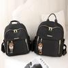 Letter Stylish Oxford Fabric Backpack For Women With Water Resistant Design And Spacious Interior For Travel