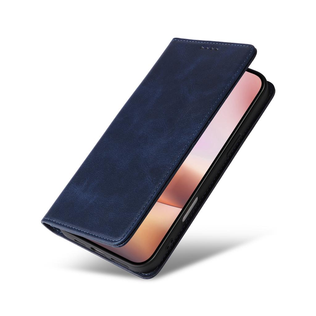 For iPhone 16 Plus Case Leather Phone Cover with RFID Blocking Wallet