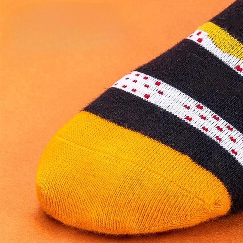 5/8pairs 1-14Years Fresh And Refined Mid-Tube Sock Mysterious And Profound Striped Children's Sock Forest Style