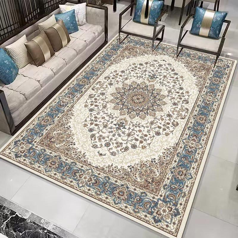 Persian Carpet Retro Ethnic Style Living Room Carpet Fully Covered Carpet Sofa Tea Table Carpet
