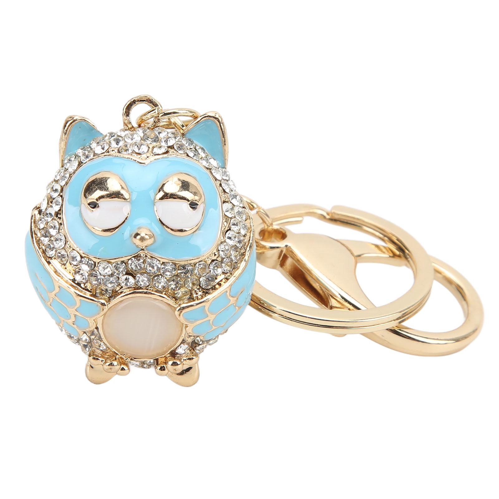 

Owl Car Keychain Cute Cartoon Shaped Bright Color High Gloss Fashion Bag Keychain for Wallets Handbags School Bags Gifts