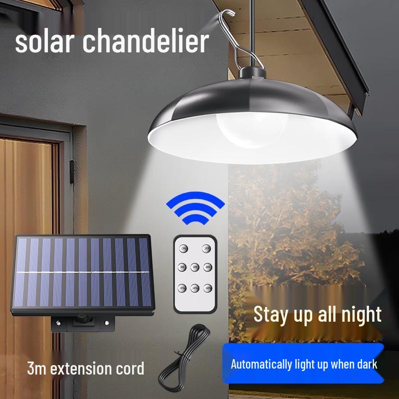 OEING Solar 2-Head Pendant Light with Remote