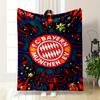 "FC Bayern München Logo Design Decke, Flanelldecke für Schlafzimmer, Wohnzimmer, Sofa und Nickerchen-Sofas"