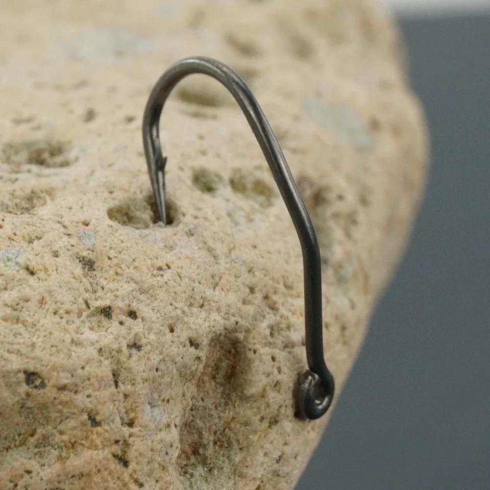 500pcs High Carbon Steel Barbed Fish Hooks PTFE Coated for Lure Fishing In Lake Model 8023-Terminal Tackle for Carp