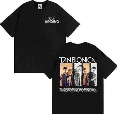 Band Tan Bionica Estadio Velez El Regreso Cover T Shirts Unisexs Women Hip Hop Punk High Street Tshirt Casual Cotton T Shirt