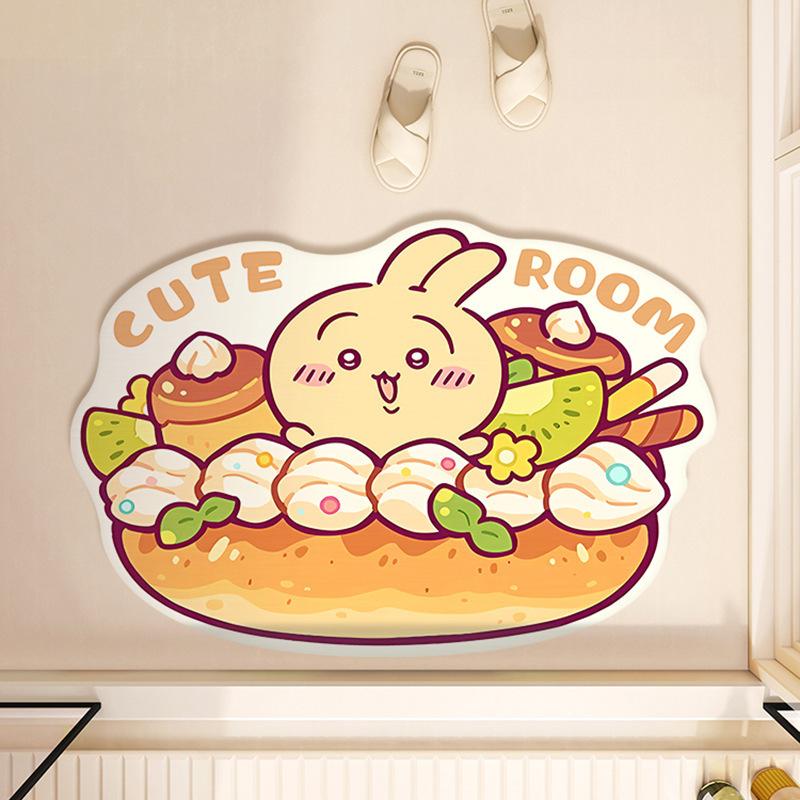 Cartoon Floor Mat Bathroom Floor Mat Entrance Door Mat Toilet Door Suction Foot Mat