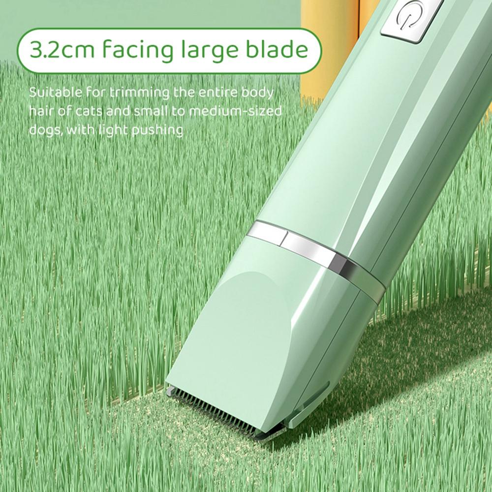 4 in 1 Pet Electric Hair Clipper with 4 Blades Grooming Trimmer Nail Grinder Professional Recharge Haircut For Dogs Cat