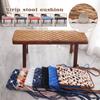 Samt langes Bankkissen, weiches Hockerpolster, verdickte Holzsofamatte, Gartenbänke, lange gepolsterte Holzbankkissenmatte