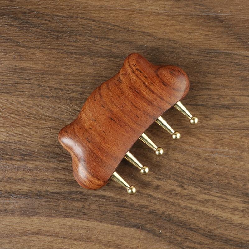 Portable Brass Gua Sha Massage Tool Head Neck Leg Body Meridian Massager Lymphatic Muscle Relief Pain Deep Tissue Massage