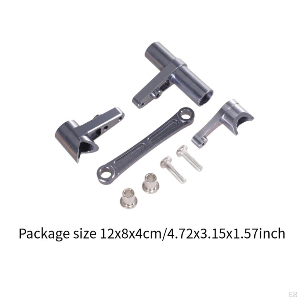 RC Car Steering Assembly Kit Parts Stylish Metal Fittings Upgrade Part for 1/10