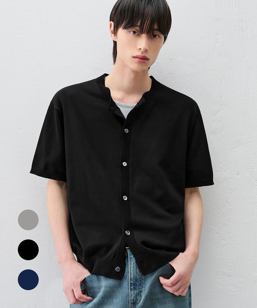 Draw Fit Cooling Modal Half Round Cardigan [3 Colors]