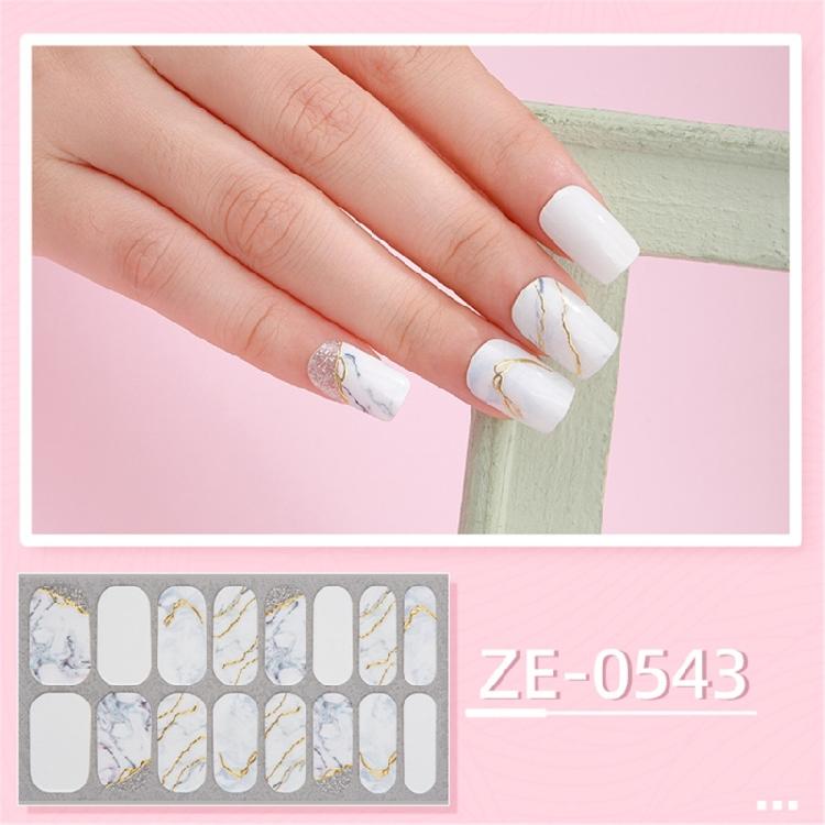 Self-Adhesive Nail Art Sticker DIY Nail Polish Stickers Waterproof Nail Wraps