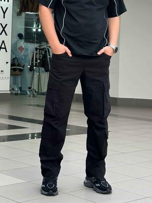 Cargo Premium Wide Oversized Cargo Pants Black