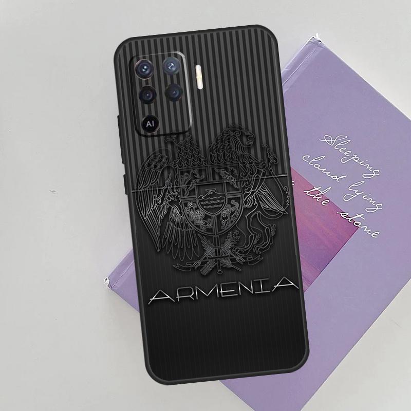 Armenia coat of arms Flag Cover For Oppo A78 A98 A74 A54 A94 A15 A16 A17 A52 A72 A76 A96 A53 A57S A58 A5 A9 Phone Case