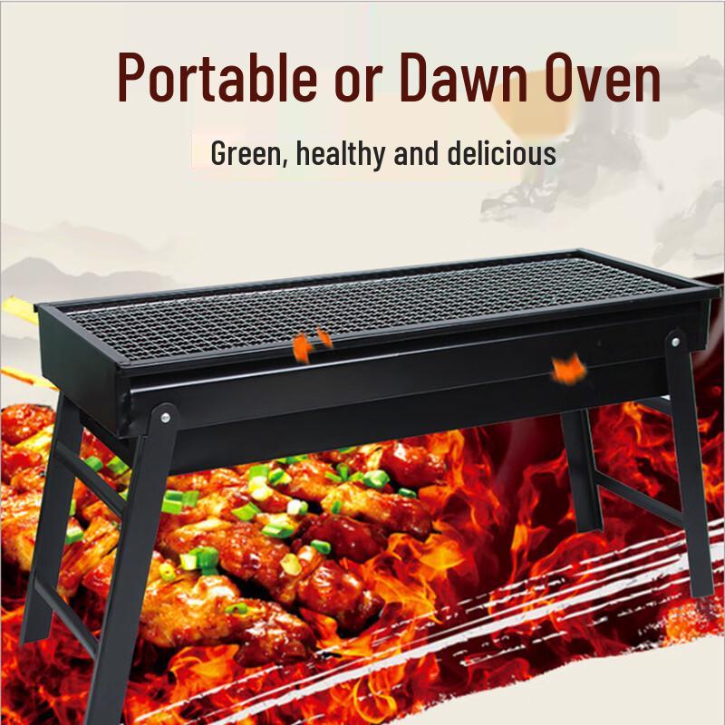 Lijia Outdoor faltbarer Holzkohle-BBQ-Grill
