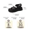Versatile casual platform Roman sandals girls summer Korean version fashion Velcro soft-soled beach slope heel cool slippers