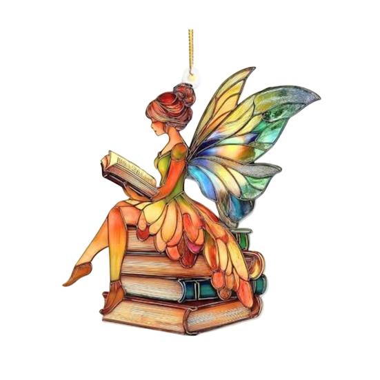 Platta akrylhänge med djur, färgglada solfångare för fönsterhänge, julgranspynt, trädgårdsdekoration, handgjord present till fjärilsälskare