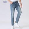 ROMON Men's 95% Combed Cotton Stretch Straight Jeans