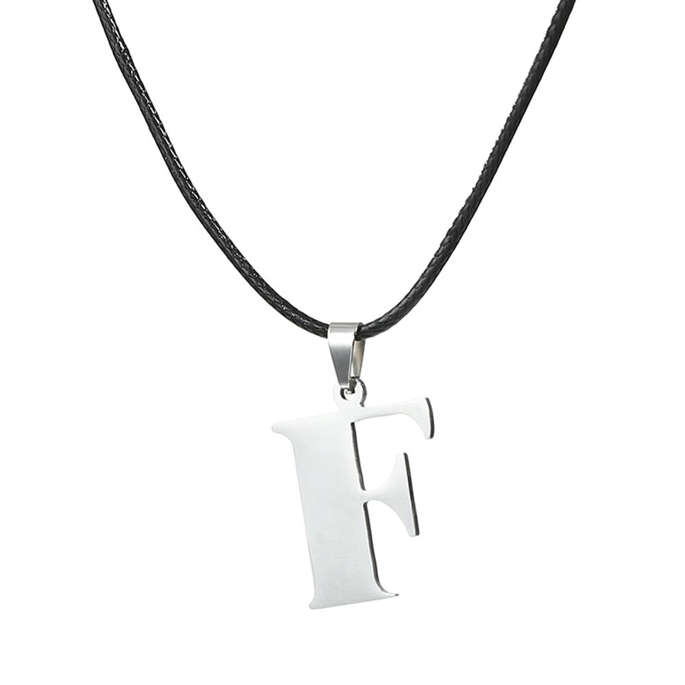 Nowy Naszyjnik ze Stali Nierdzewnej z Inicjałem Alfabetu A-Z 26 Angielskich Liter Naszyjnik Dla Mężczyzn Kobiet Personalizowane Prezenty Biżuteryjne