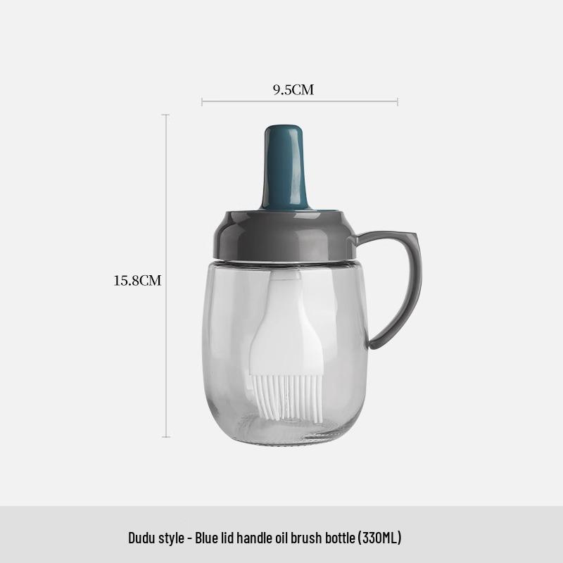 

Силиконовая кисть, устойчивая к высоким температурам, и стеклянная бутылка для кухни и барбекю