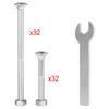 Workbench Corner Brackets 8 PCs Shop Table Bracket Kit 48 LBS Shop Table Corner Brackets 4 mm Right Angle White Color Galvanized Steel Elevated
