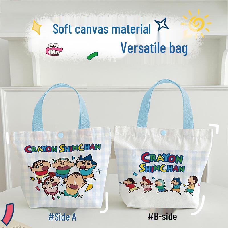 2025 Large Capacity Cute Crayon Shin-chan Souvenir Canvas Handbag for Children & Women