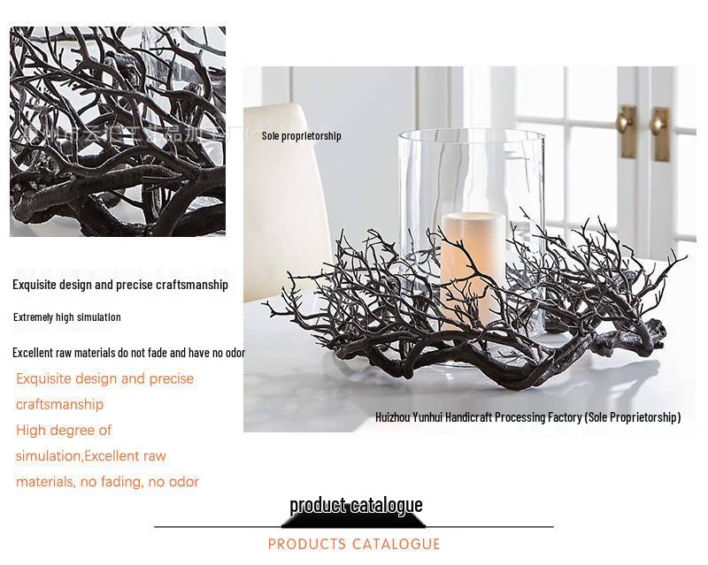 Yunhui Halloween Withered Vine Wreath Door and Stove Top Decoration