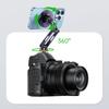 Rotatable Camera Phone Holder Cold Shoe Mount 1/4 Threaded Base For Smartphones Double Joint Adjustment System